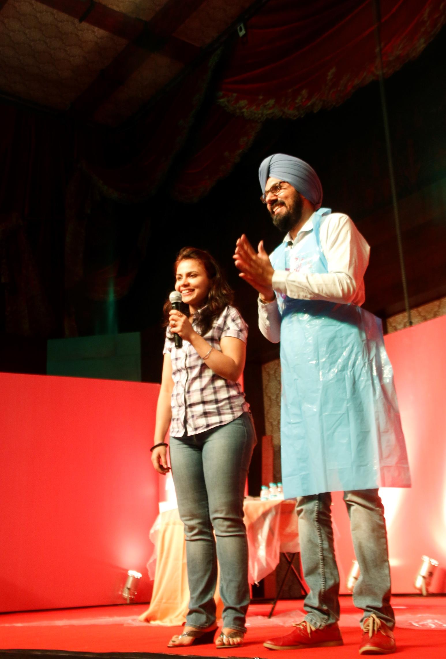 TINKR founders Harsha and Sameer Nagi together at a learning event